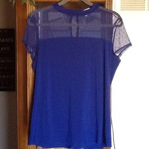 Cute blue dressy top. Never worn